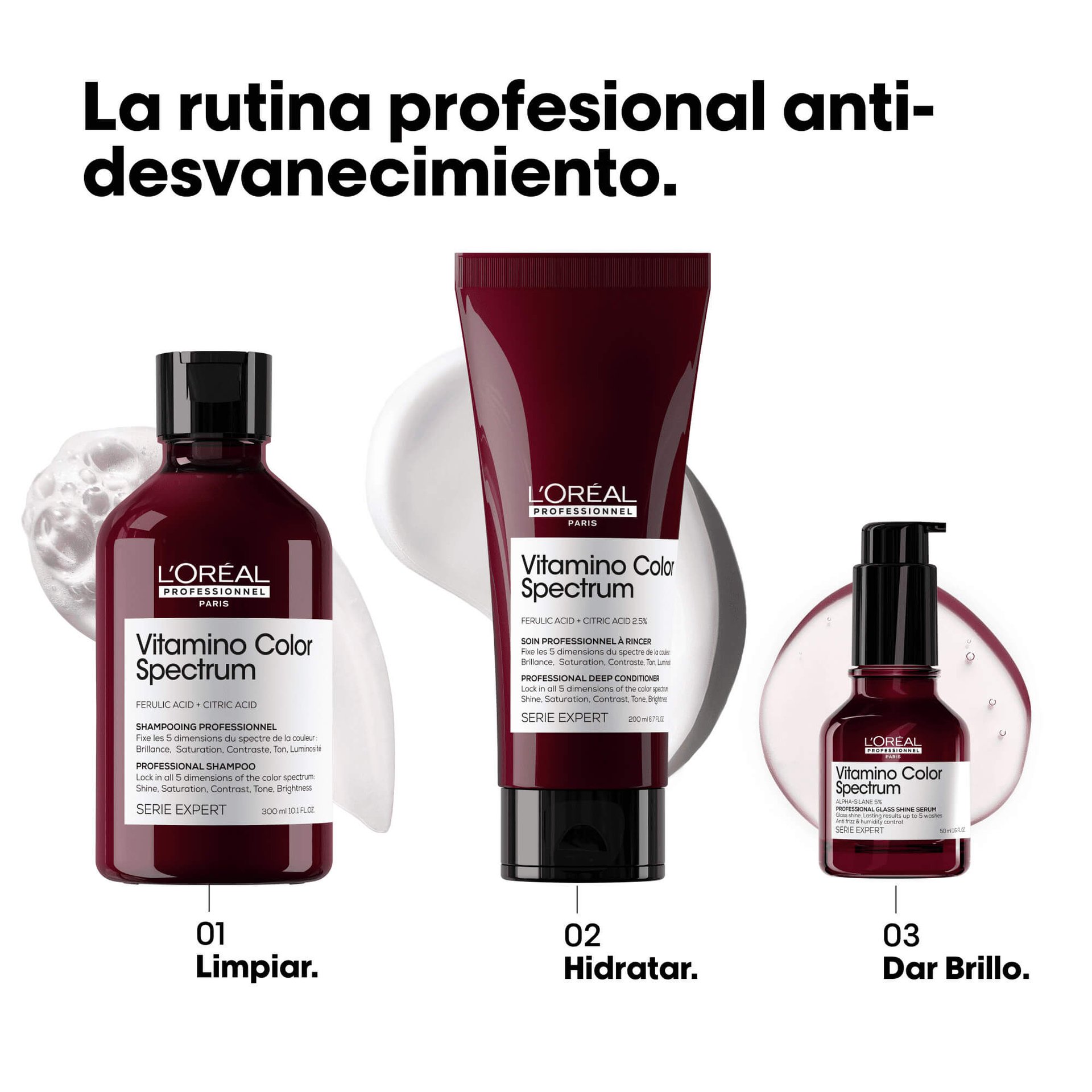 matizante para cabello rubio loreal professionnel vitamino color spectrum gama completa